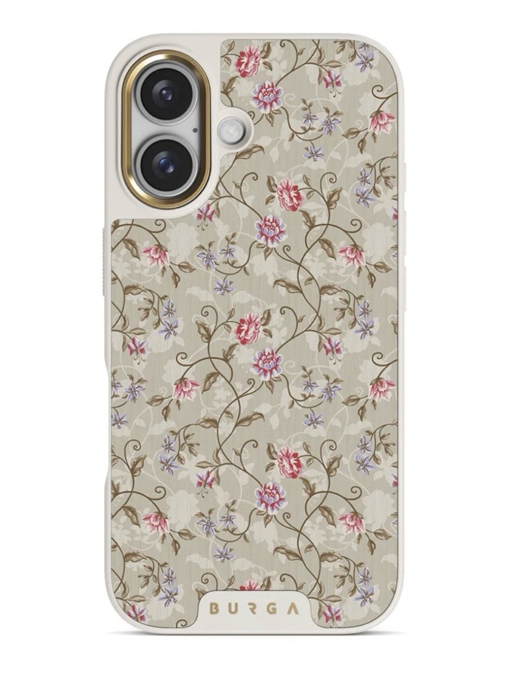 Burga Floral Phone Case with Pink & Lavender Blooms- iPhone 16